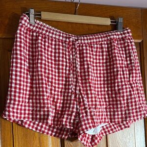 Abercrombie Red Gingham Women's Shorts